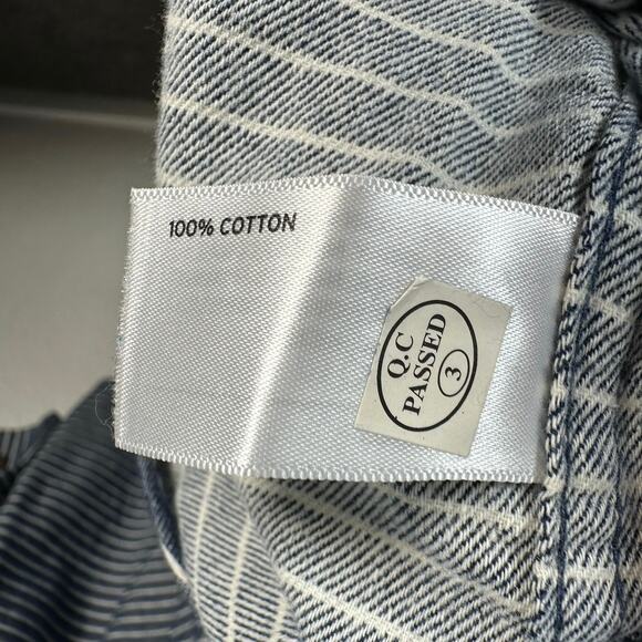 Duluth Trading Co NWT Mens Free Swingin' Flannel Relaxed Fit Shirt Blue XL - Picture 8 of 8